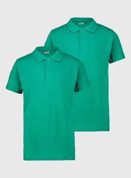 Jade Green Unisex Polo Shirt 2 Pack 