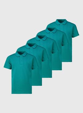 Jade Unisex Polo Shirt 5 Pack 11 years