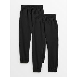 Black Unisex Joggers 2 Pack