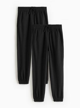 2 Pack Black Unisex Joggers