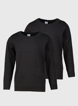 Black Crew Neck Jumper 2 Pack
