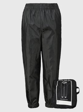 Unisex Black Shower Resistant Trousers