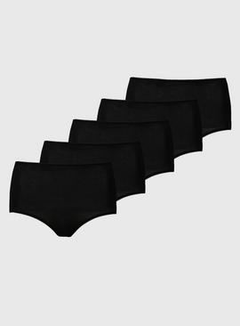 Black Full Knickers 5 Pack