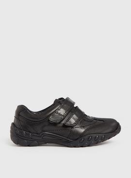 Leather Twin Strap Micro-Fresh® School Shoes