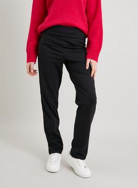 Black Roll Top Joggers