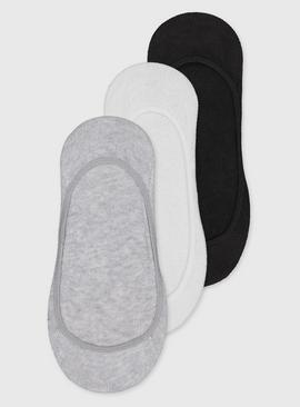 Black, Grey & White Footsies 3 Pack