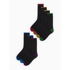 Black Colour Accent Stay Fresh Ankle Socks