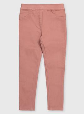 Pink Woven Jeggings 10 years