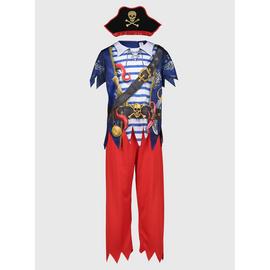 Pirate Blue Stripe Costume