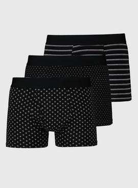 Black Dot, Geo & Stripe Trunks 3 Pack
