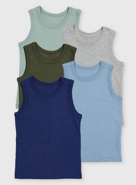 Blue & Grey Vests 5 Packs