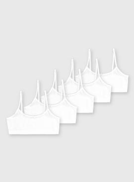 White Crop Tops 5 Pack