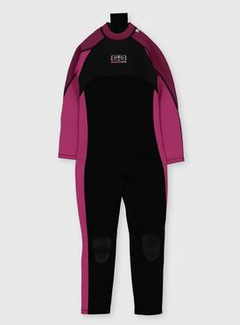 Kids' Black & Pink Wetsuit