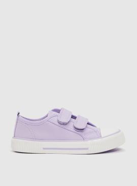 Lilac Canvas Trainers