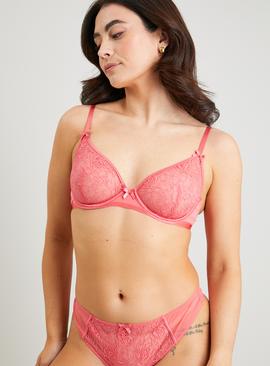A-E Coral Supersoft Lace Plunge Bra