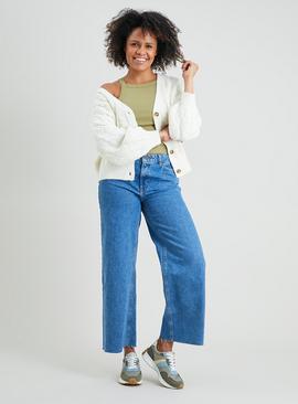 Midwash Denim Wide Leg Jeans