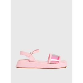 Baby Pink & Ombré Flatform Sandals