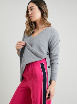 MATERNITY Navy V-Neck Nursing Jumper