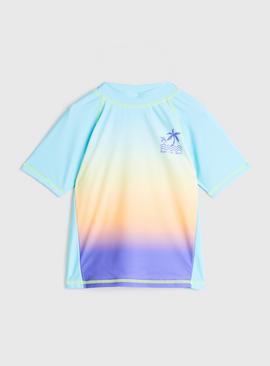 Blue Ombre Rash Vest (3-12 years) 12 years