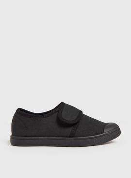Black Unisex Micro-Fresh® Plimsolls