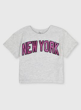 Grey New York Sequin T-Shirt - 4 years