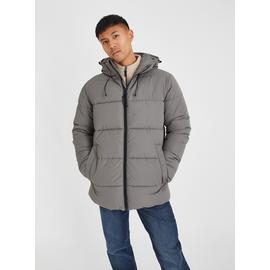 Grey Quilted Puffer Jacket