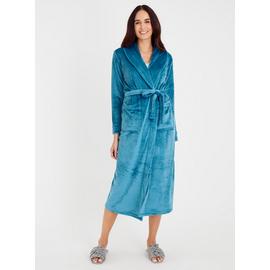 Teal Longer Length Dressing Gown
