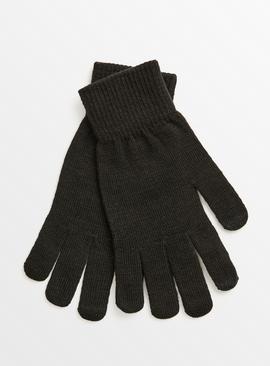 Black Touch Screen Gloves One Size