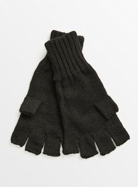 Black Fingerless Gloves