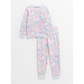 Squishmallows Grey Fleece Pyjamas