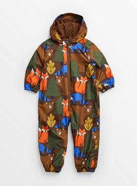 Brown Woodland Puddlesuit