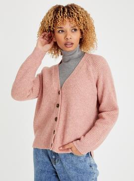 Ribbed Merino Wool Cardigan