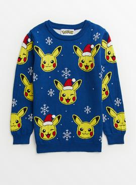 Pokemon Blue Christmas Jumper