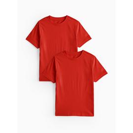 2 Pack Red Sports Crew Neck T-Shirts
