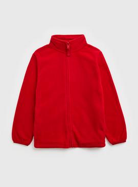 Red Zip Through Fleece