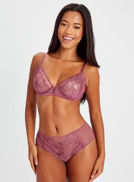 Boudoir Collection Mauve Embroidery Bra