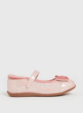 Pink Glitzy Mary Jane Shoes