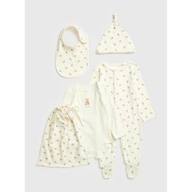Cream Bear Print 4 Piece Starter Set