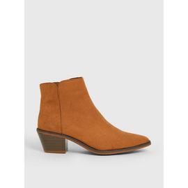Tan Western Ankle Boots