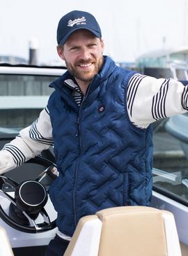 BRAKEBURN Navy Heatseal Gilet