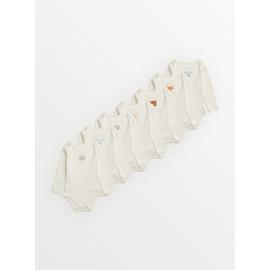 White Days Of The Week Bodysuits 7 Pack