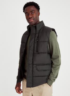 Black Padded Shower Resistant Gilet