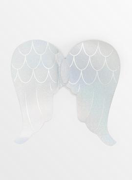 Silver Christmas Nativity Angel Wings One Size