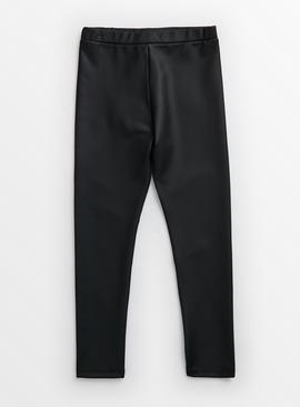 Black PU Leggings