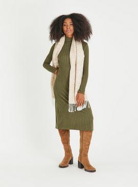 Soft Touch Ribbed Jumper Dress