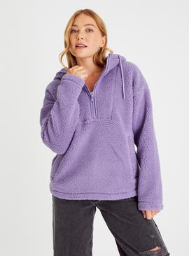 Sherpa Half Zip Hoodie