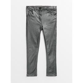 Silver Coated Skinny Jeans