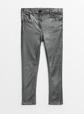 Silver Coated Skinny Jeans 12 years