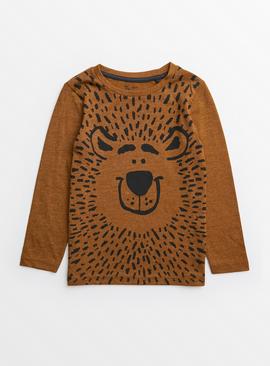 Brown Bear Print T-Shirt
