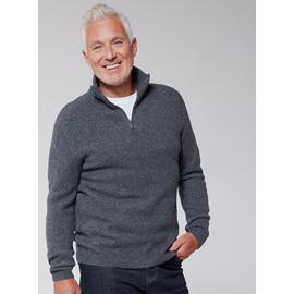 UNION WORKS Grey Quarter Zip Jumper